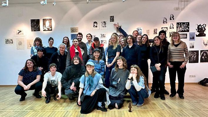 Alumnos de Bellas Artes de ADEMA participan en una exposición internacional en Gdansk