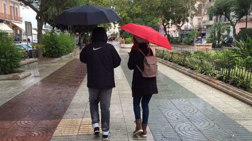 lluvia paraguas